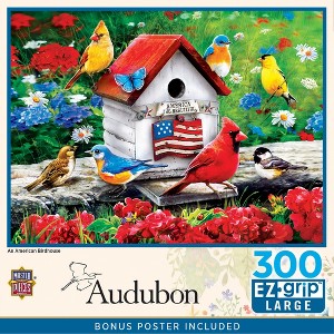 MasterPieces 300 Piece EZ Grip Puzzle - An American Birdhouse - 18"x24" - 1 of 4