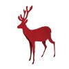 Transpac Metal 28 in. Red Christmas Standing Reindeer Decor - 2 of 4
