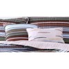 Haze Stripe 5pc Quilt Set Green/Dark Brown/Light Blue - Geneva Home Fashion - 2 of 3