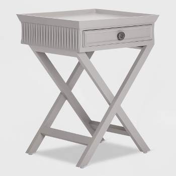 Ashby Nightstand with Drawer Gray - Finch