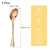 Unique Bargains Stainless Steel Shell Shape Dessert Mixing Coffee Spoon 7 Pcs - 2 of 4