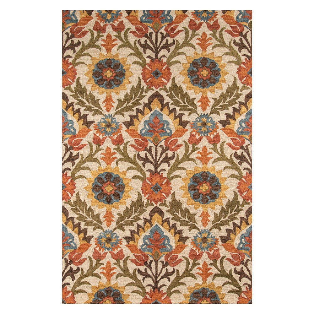 8'x11' Floral Tufted Area Rug Gold - Momeni