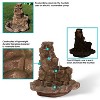 Sunnydaze 41"H Electric Fiberglass Stone Springs Outdoor Water Fountain with LED Lights - 2 of 4