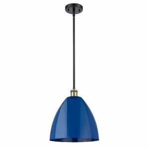 Plymouth Dome - 1 Light Stem Hung Pendant In Industrial Style-12.75 Inches Tall and 12 Inches Wide - 1 of 1