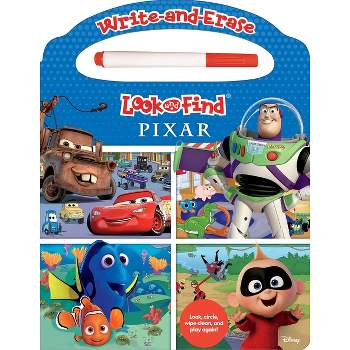 Disney Pixar: Write-And-Erase Look and Find - by  Pi Kids (Board Book)