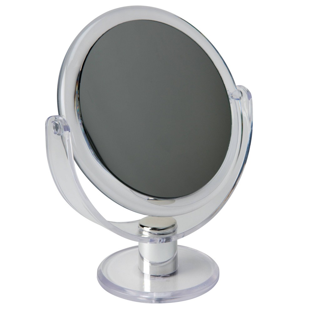 Photos - Makeup Brush / Sponge 7" Vanity Rubberized 1X-10X Magnification Mirror Clear - Home Details