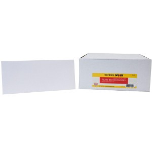 School Smart Number 10 Envelopes, 4-1/8 x 9-1/2 Inches, White, Pack of 500 - 1 of 4