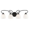 Livex Lighting Brookside 4 - Light Vanity in  Black - 4 of 4