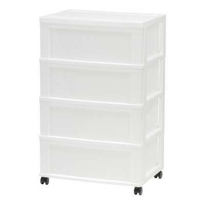 Iris 2pk Wide 3 Drawer Plastic Storage Chests : Target