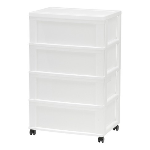 Iris Usa 7 Drawers Plastic Storage rolling Cart with drawer, White