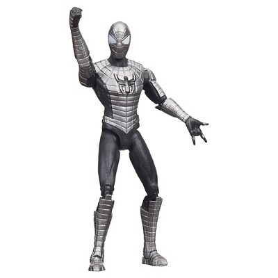 white spiderman action figure