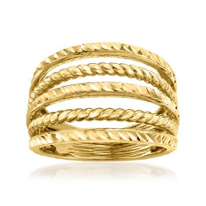 Ross-Simons 18kt Gold Over Sterling Multi-Row Ring - 1 of 4