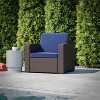 Flash Furniture Seneca Faux Rattan Chair with All-Weather Cushion - image 2 of 4