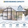 Garvee Walk-In Greenhouse with Polycarbonate Panels, Aluminum Frame, Quick Setup, Roof Vent, Outdoor Garden Greenhouse - 4 of 4