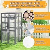 Sandinrayli Outdoor Cat Catio with Window Access & Jumping Platforms, Weatherproof Wooden Cat Enclosure - 2 of 4