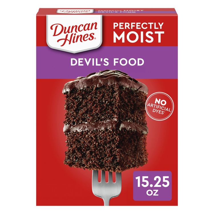 Duncan Hines Devils Food Cake Mix - 16.5oz, 1 of 8