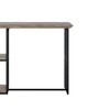 Acme Furniture 47" Zudora Dining Table Antique Oak Sandy Black Finish: Sturdy Metal Pedestal Base, Seats 2 - 3 of 4