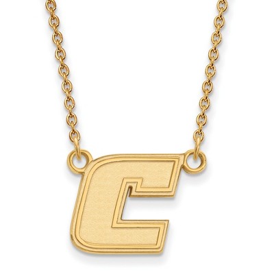 Black Bow Jewelry 14k Yellow Gold Tennessee at Chattanooga Mocs NCAA Necklace 18 Inch