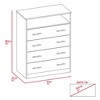 FM Furniture,Carolina L Four Drawer Dresser - 4 of 4