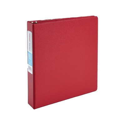1-1/2" Staples Standard Binder with D-Rings Red or Burgundy 55365/26302