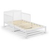 PAGED Toddler Bed Wooden Baby Bed Frame with 4 Side Guardrails and Slatted Deisgn for Bedroom - 4 of 4