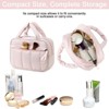 Generic Makeup Bag for Women Cosmetic Bag Large Make Up Organizer Travel Toiletry Bags Waterproof Zipper Tote Pouch Purse for Girls - 2 of 4