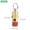 Unique Bargains Brass Durable Automatic One-Way Air Compressor Accessories 2 Pcs - 3 of 4