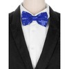 Elerevyo Men's Party Sequin Pre-tied Adjustable Sparkling Sequins Bow Ties - 4 of 4