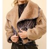 Women's Leave It To Me Faux Fur Jacket - Blue B - 4 of 4