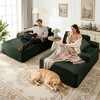 Myinda 2-Piece Oversized Boneless Compression Sofa Couch, Corduroy  Loveseat, No Assembly Required - 4 of 4