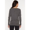 JENNIE LIU Women's 100% Pure Cashmere Long Sleeve Ava V Neck Pullover Sweater - 3 of 3