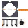 Unique Bargains 8 Strong Feet Multi-Functional Adjustable Mini Fridge Stands - 4 of 4