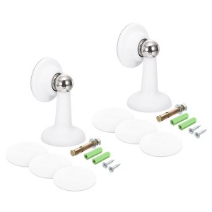 Unique Bargains Soft ABS Impact Resistant Wall Mount Magnets Door Stop - 1 of 4
