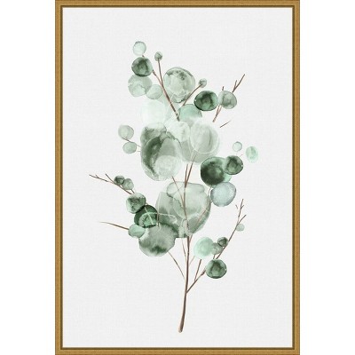 16" x 23" Tender Sprout I by Eva Watts Framed Canvas Wall Art - Amanti Art