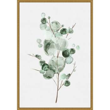 16" x 23" Tender Sprout I by Eva Watts Framed Canvas Wall Art - Amanti Art