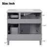 ModernLuxe 36" Bathroom Vanity with Ceramic Sink, Soft Close Doors & 4 Storage Drawers, Elegant Free-Standing Design for Small Bathrooms - 4 of 4
