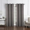 RT Designer Collection Percy Jacquard Luxurious Decorative Grommet 2 Pack Curtain Panel  36" x 84" Taupe - 2 of 4