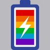 Adult Design By Humans Pride Charging Battery By PINHEAD66 Tank Top - 2 of 2