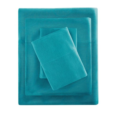 Jersey Knit 3 Piece Twin Size Sheets Set (Turquoise) - ITEM #JKC-T-TWN