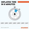 Sylvania Plus Portable Tire Inflator - Functions as a Portable Air Compressor - For Cars Tires, Bikes & More - Digital Dial - 3 Piece Adapter Set - 3 of 4