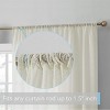 HLC.ME Monaco Decorative Ombre Lace Semi Sheer Light Filtering Rod Pocket Window Treatment Curtain Drapery Panels - Set of 2 - 3 of 4