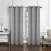 RT Designer Collection Florence Jacquard Luxurious Decorative Grommet 2 Pack Curtain Panel 36" x 84" Silver - 2 of 4