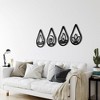 Sussexhome Four Elements Metal Wall Decor for Home and Outside - Wall-Mounted Geometric Wall Art Decor - 3D Effect Wall Decoration[12 x 12 inches] - 3 of 4