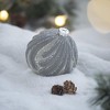 Whisen D3.9" Christmas Ball Ornaments, Glass Decorative Hanging Ball Christmas Tree Ornaments, Set of 6 - 4 of 4
