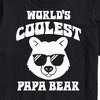 Men's - Instant Message - Worlds Coolest Papa Bear Short Sleeve Graphic T-Shirt - 2 of 4