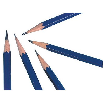 General's Hexagonal Non-Toxic Drawing Pencil, 6H Thin Tip, Blue, pk of 12