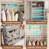 Aheaplus 96'' Closet System with 4 Drawers and Shelves - 2 of 4