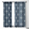 CoastL Studio Scandinavian Classic Blue 84" x 50" Single Panel Blackout Window Curtain - Deny Designs - 2 of 4