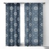 CoastL Studio Scandinavian Classic Blue 84" x 50" Single Panel Blackout Window Curtain - Deny Designs - image 2 of 4