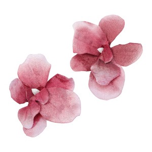 Unique Bargains Wind Butterfly Flowers Hair Clip 2 Pcs - 1 of 4